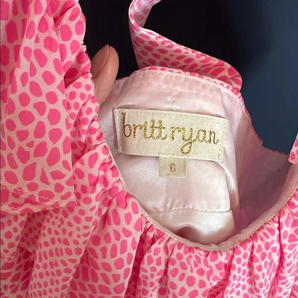 Britt Ryan Bright Pink and White Preppy dress Size 6 - Picture 4 of 6